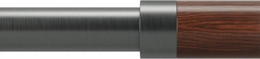 Umbra Blok 1-Inch Modern Curtain Rod for Windows - Adjustable Tension Rod with Minimalist Design