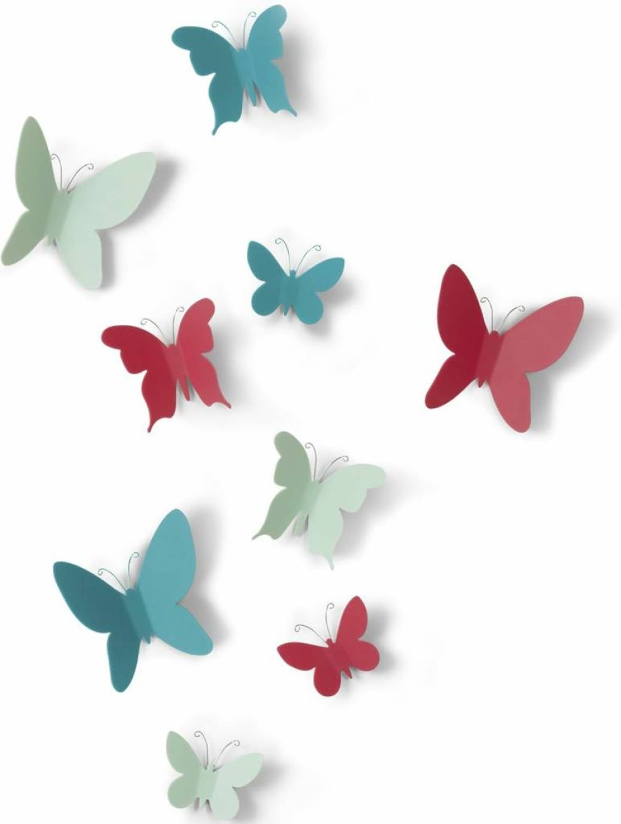 Umbra Mariposa Butterfly Wall Art - Modern Metal Wall Decor for Home & Office